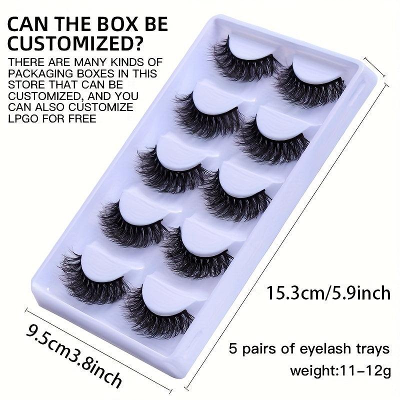 5 Pairs Multilayered Fluffy Curling False Eyelashes