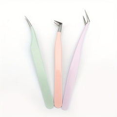 Stainless Steel Grafting Eyelash Clip Eyebrow Clip Set