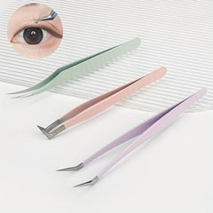 Stainless Steel Grafting Eyelash Clip Eyebrow Clip Set