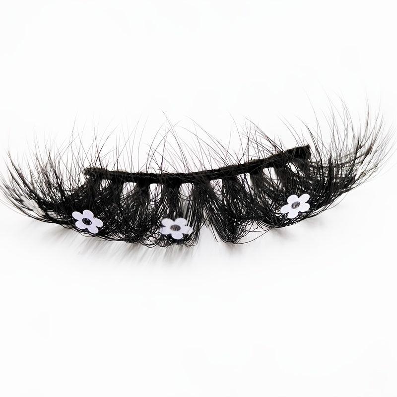 25MM Flower Glitter Fluffy Makeup Lashes Extension
