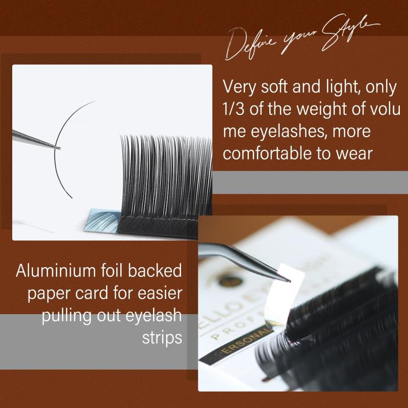 Volume Cashmere Silk Eyelash Extensions 0.05 C CC D DD 8-15mm Mixed Pack