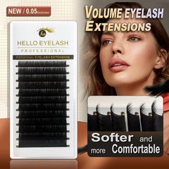 Volume Cashmere Silk Eyelash Extensions 0.05 C CC D DD 8-15mm Mixed Pack