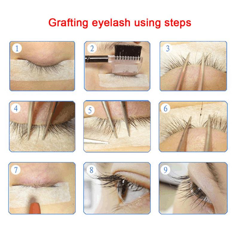 20 Pairs Practice Eyelashes For Mannequin Head Natural Strip Lashes