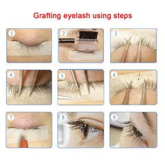 20 Pairs Practice Eyelashes For Mannequin Head Natural Strip Lashes