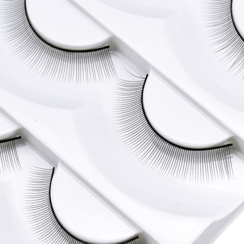 20 Pairs Practice Eyelashes For Mannequin Head Natural Strip Lashes