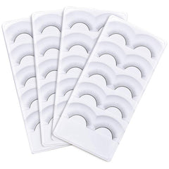 20 Pairs Practice Eyelashes For Mannequin Head Natural Strip Lashes