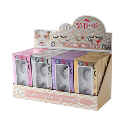 24 Pairs Natural Thick 3D Mink Eyelashes for Long Lasting Natural Look