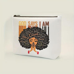 Makeup Bag For Purse God Says I Am Cosmetic Bags For Women Inspirational Gift
