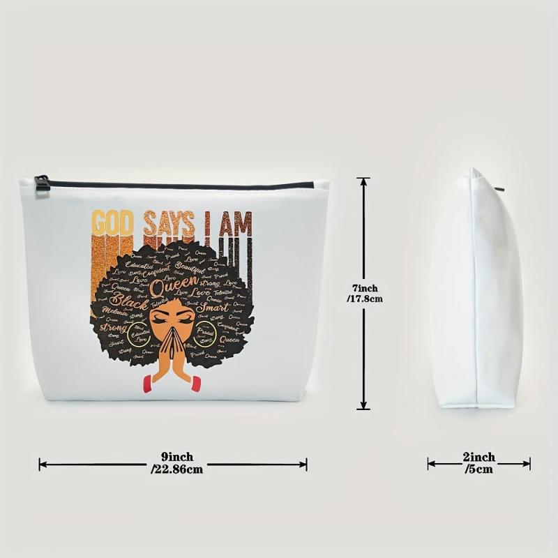 Makeup Bag For Purse God Says I Am Cosmetic Bags For Women Inspirational Gift