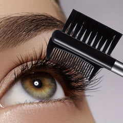 3 Pcs Eyelash Comb & Brow Brush Dual Comb Makeup Grooming Tool
