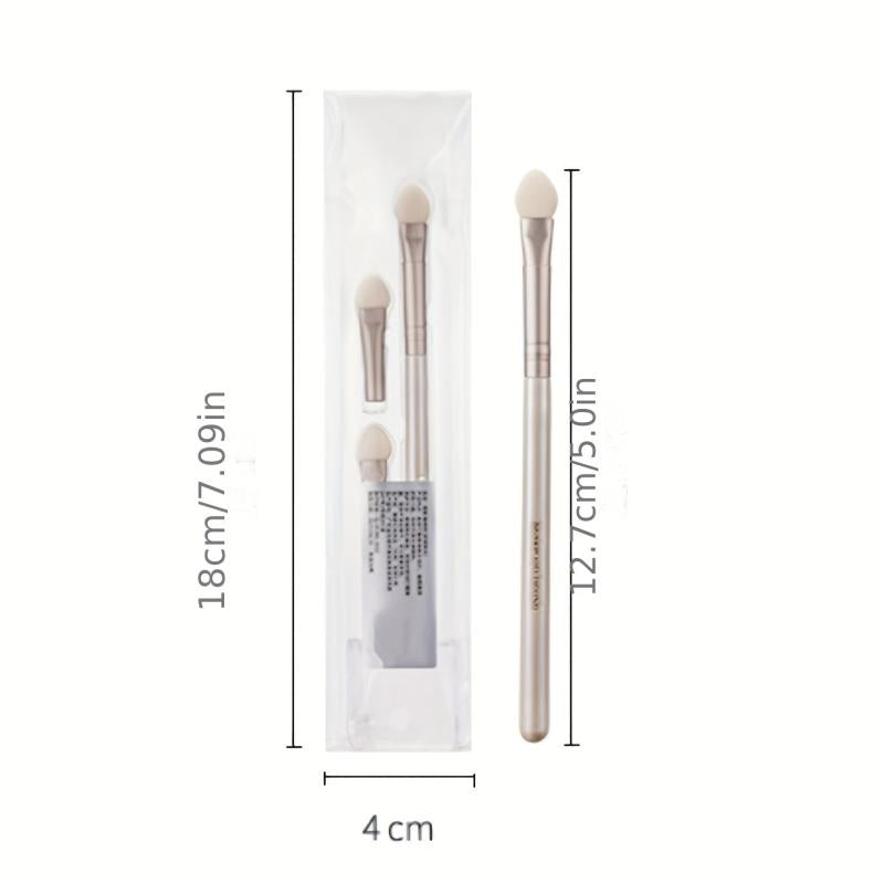 Portable Sponge Eyeshadow Brush Set for Smudge Eye Makeup