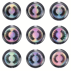 3D Natural Wispy Fluffy False Eyelashes Thick Faux Mink Lashes Extension