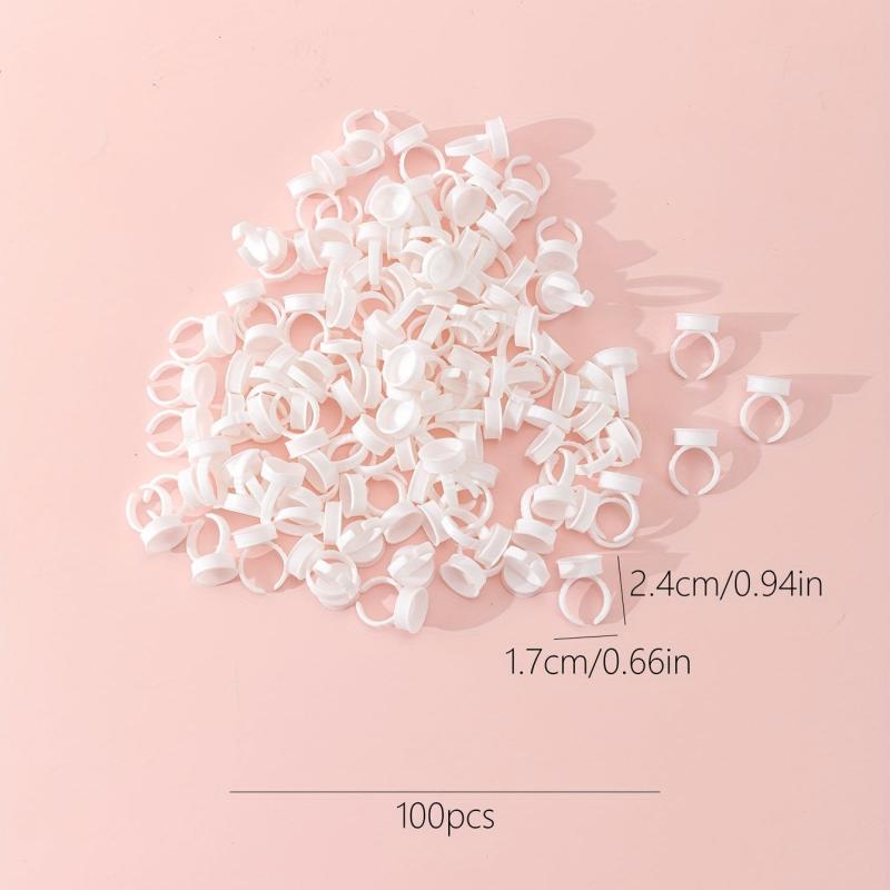 100pcs Lash Glue Ring Cup Holder for Extension Supplies
