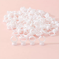 100pcs Lash Glue Ring Cup Holder for Extension Supplies