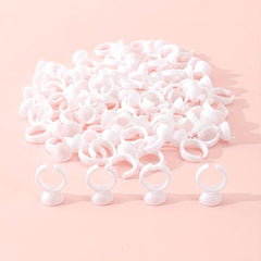 100pcs Lash Glue Ring Cup Holder for Extension Supplies