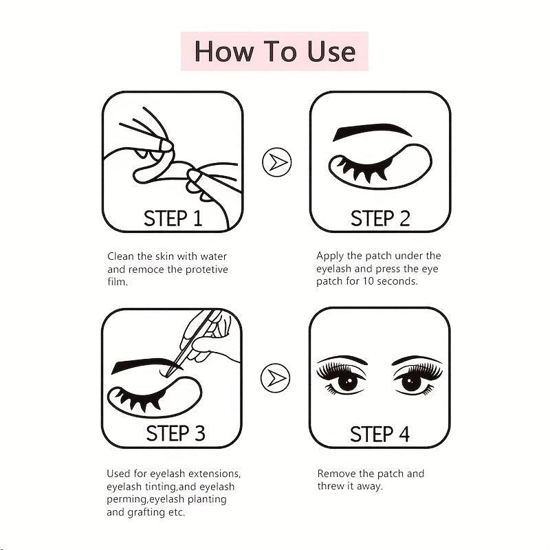 Comfy Gel Pads for Eyelash Extensions Under Eye Pads - 50 Pairs