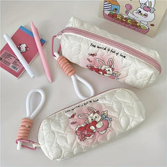 Cartoon Makeup Brush Holder Bag Zipper Pouch Travel Portable Stationery Bag