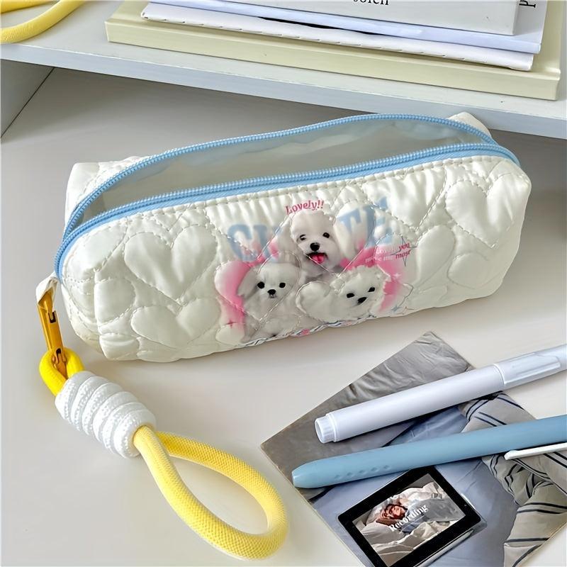 Cartoon Makeup Brush Holder Bag Zipper Pouch Travel Portable Stationery Bag