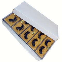 20 Pairs Natural 3D Mink Lashes Set Glitter Eyelashes for Daily & Party Makeup