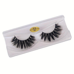 20 Pairs Natural 3D Mink Lashes Set Glitter Eyelashes for Daily & Party Makeup