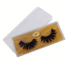 20 Pairs Natural 3D Mink Lashes Set Glitter Eyelashes for Daily & Party Makeup