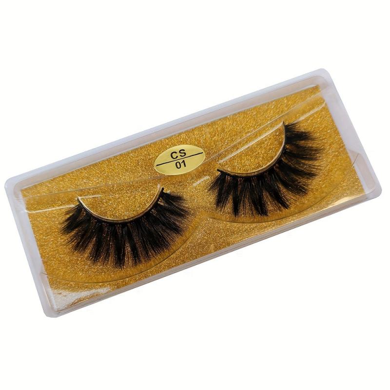 20 Pairs Natural 3D Mink Lashes Set Glitter Eyelashes for Daily & Party Makeup