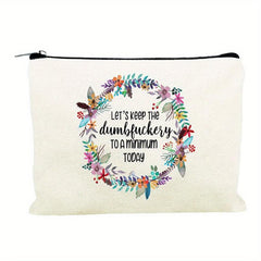 Funny Canvas Cosmetic Bag Makeup Bags Travel Bag Birthday Gifts