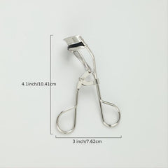 Carbon Steel Eyelash Curler With Refill Pads - Curled Eyelashes