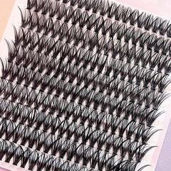 120 Clusters Lashes Large Capacity 10 Rows 40p Thick D Curling False Eyelashes