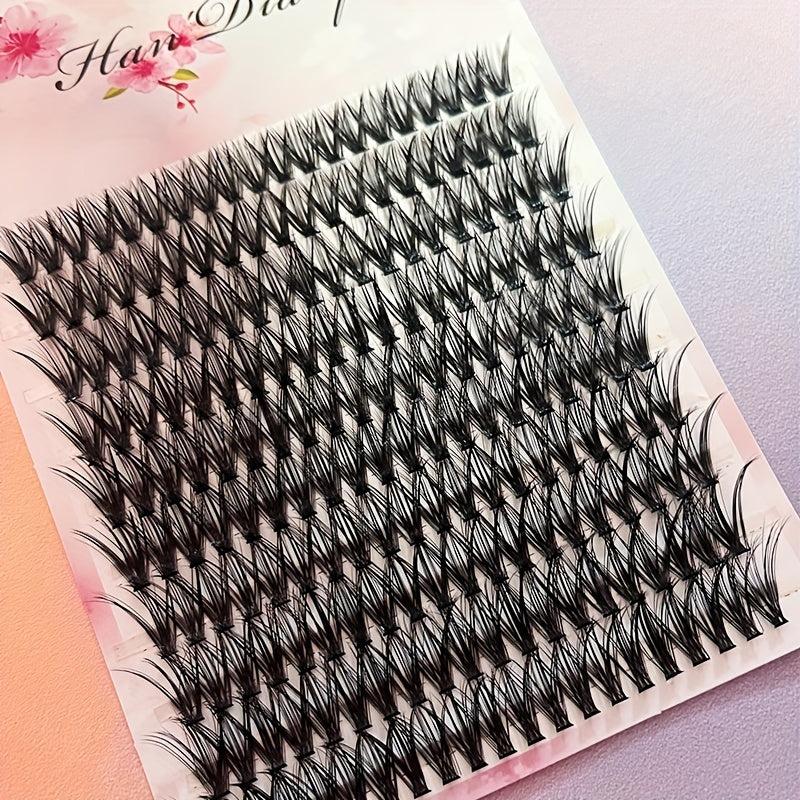 120 Clusters Lashes Large Capacity 10 Rows 40p Thick D Curling False Eyelashes