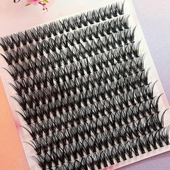120 Clusters Lashes Large Capacity 10 Rows 40p Thick D Curling False Eyelashes