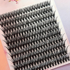 120 Clusters Lashes Large Capacity 10 Rows 40p Thick D Curling False Eyelashes