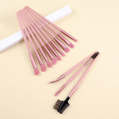 12pcs Synthetic Eye Makeup Brush Set Eyeshadow Eyebrow Eyeliner Concealer Kit