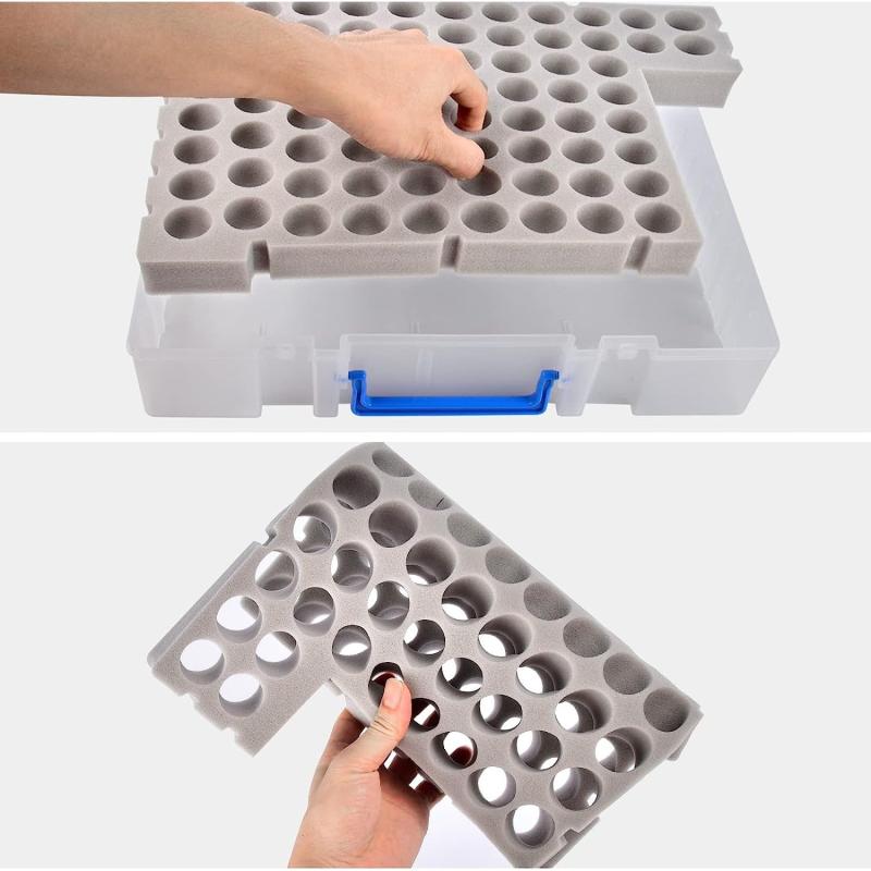 Essential Storage Case for 75 Bottles & Accessories - Organizer Holder Container