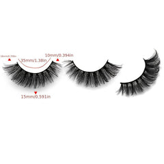 Full Strip Eyelashes Curling Fluffy Wispy False Eyelashes