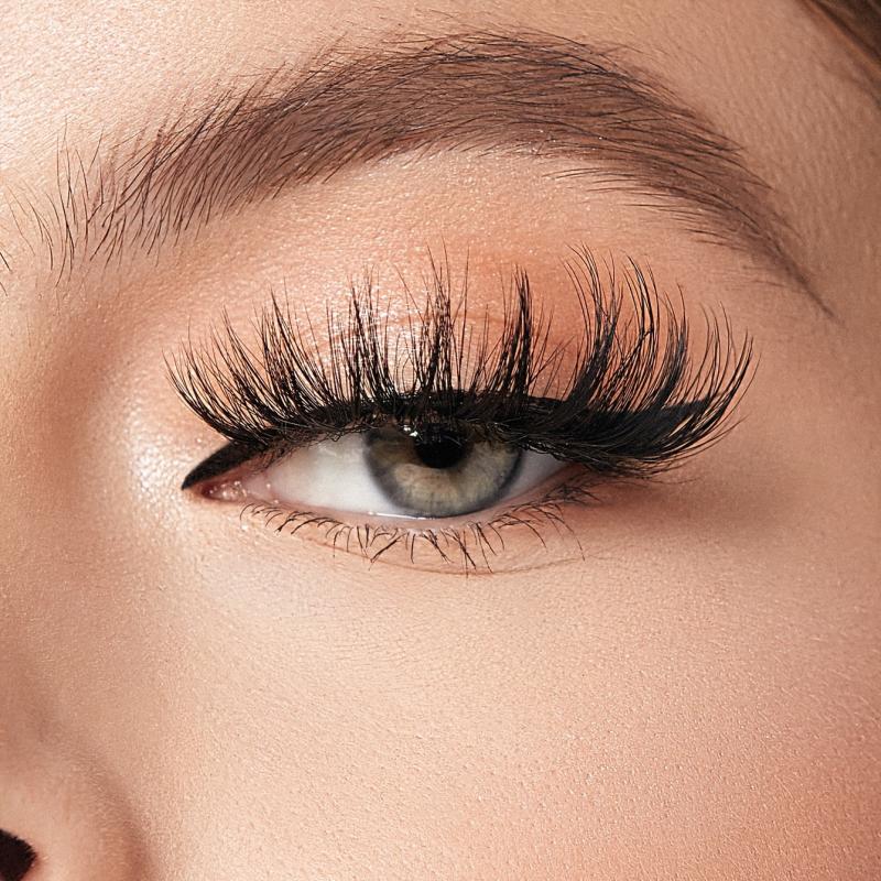 12 Pairs False Eyelashes 4 Styles Thick Curling Fluffy Wispy Cluster Cat Eye