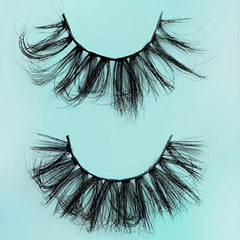 25mm 6D Faux Mink Eyelashes Soft Fluffy Wispy Natural False Lashes