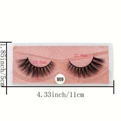 6D Mink Eyelashes Fluffy Soft Natural Crossed Eyelashes