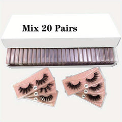 6D Mink Eyelashes Fluffy Soft Natural Crossed Eyelashes