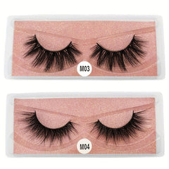 6D Mink Eyelashes Fluffy Soft Natural Crossed Eyelashes