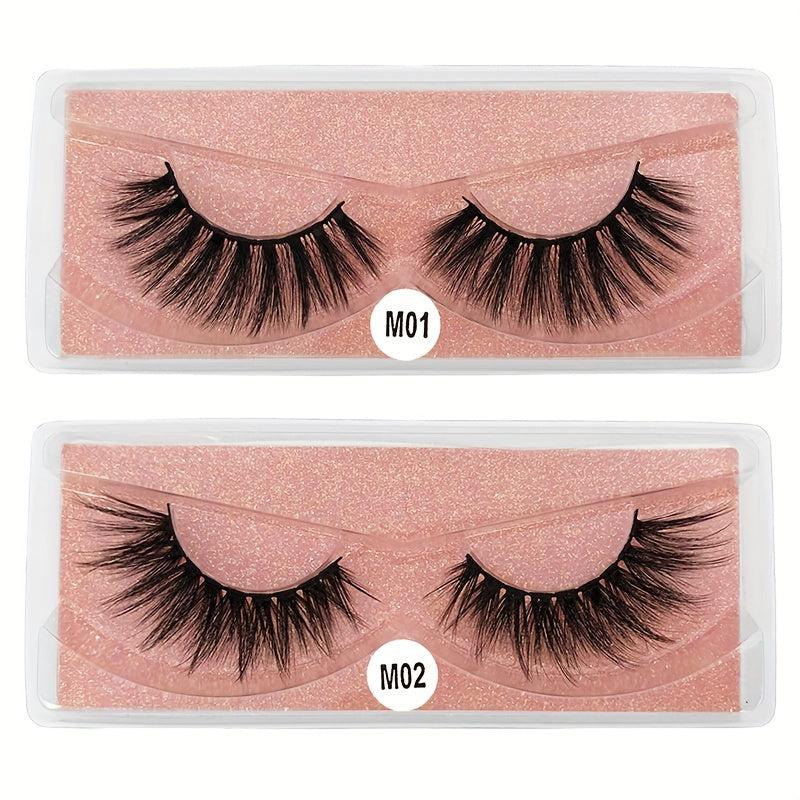 6D Mink Eyelashes Fluffy Soft Natural Crossed Eyelashes