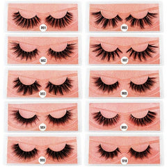 6D Mink Eyelashes Fluffy Soft Natural Crossed Eyelashes