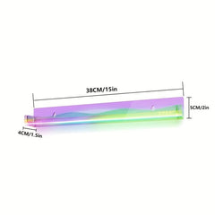 Acrylic Nail Polish Rack Wall Shelf Clear Rainbow Organizer