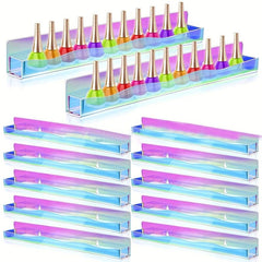 Acrylic Nail Polish Rack Wall Shelf Clear Rainbow Organizer