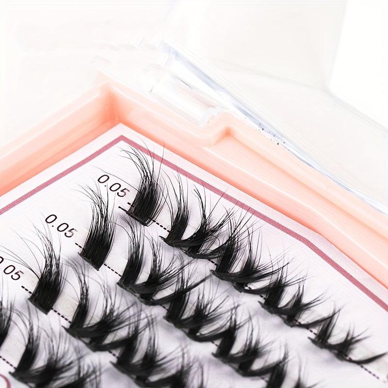40 Clusters Fluffy Natural False Eyelashes 9-13mm Mix
