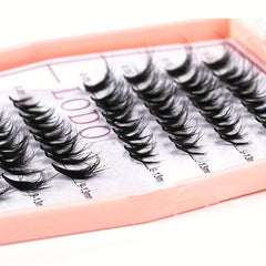 40 Clusters Fluffy Natural False Eyelashes 9-13mm Mix