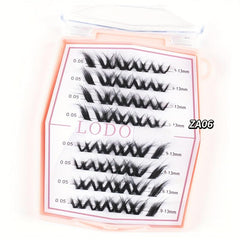 40 Clusters Fluffy Natural False Eyelashes 9-13mm Mix