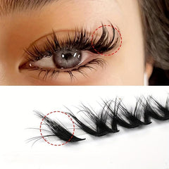40 Clusters Fluffy Natural False Eyelashes 9-13mm Mix
