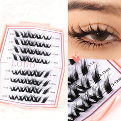 40 Clusters Fluffy Natural False Eyelashes 9-13mm Mix