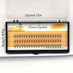 4 Boxes Individual Lashes 11 14mm Mixed Length Natural Cluster Lashes